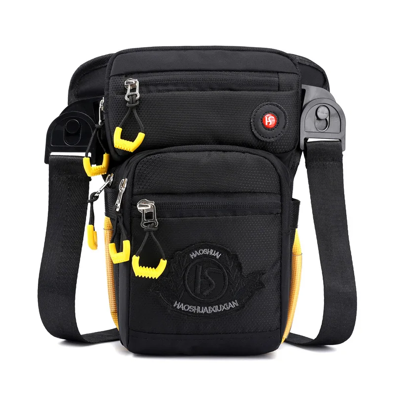

Men's waist bag Multifunctional outdoor bag Men's bag Men's messenger bag Waterproof nylon cloth chest bag messenger bag men