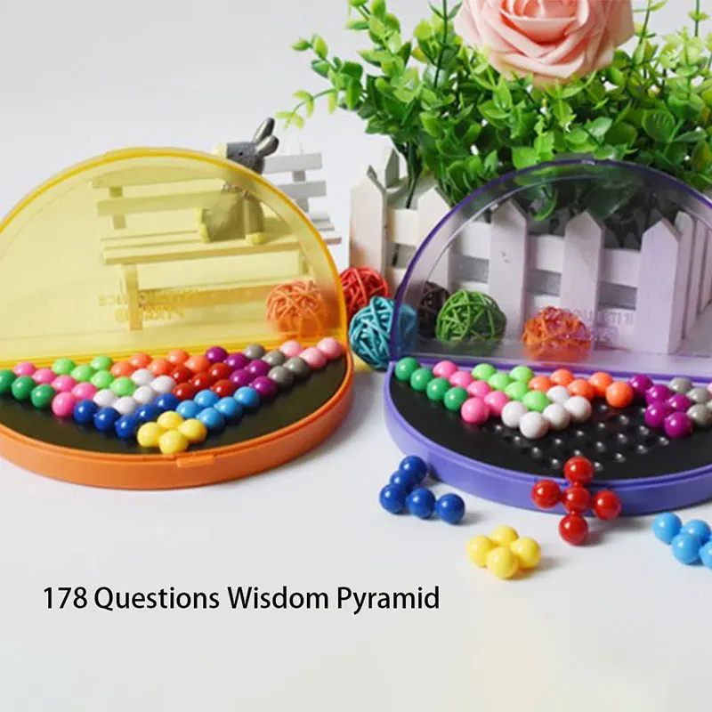 3D головоломка IQ Pearl логическая игра для ума 178 проблем Пирамида игрушечная