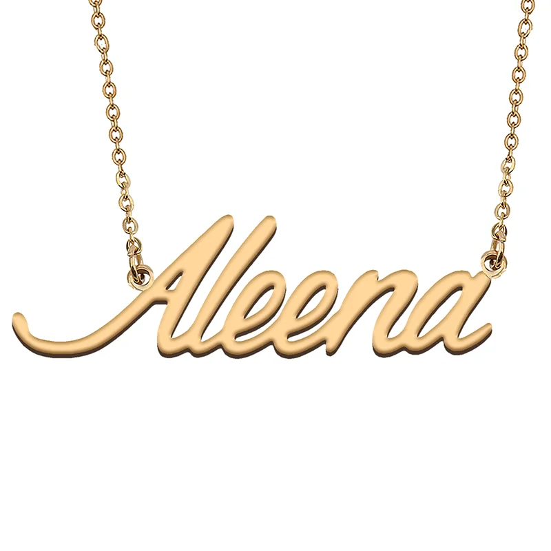 

Aleena Custom Name Necklace Customized Pendant Choker Personalized Jewelry Gift for Women Girls Friend Christmas Present