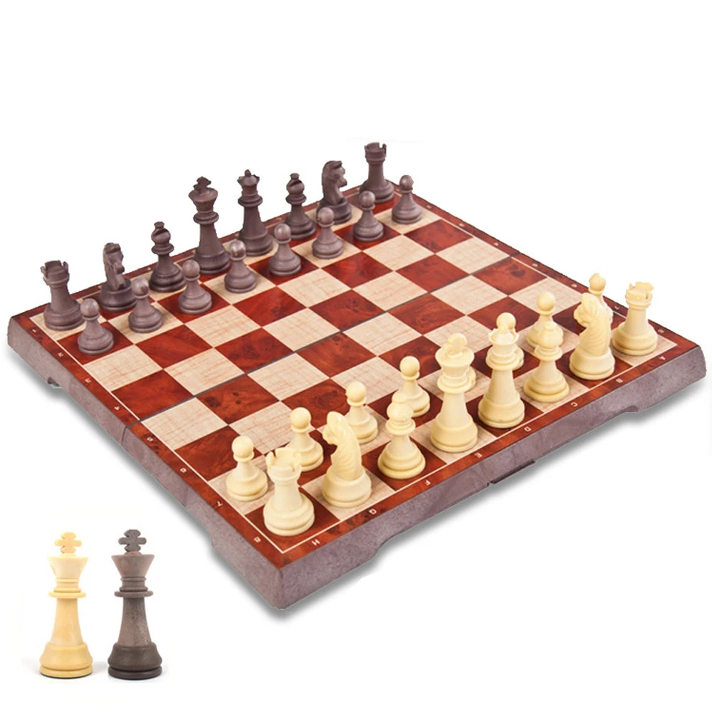 Лидер продаж высококачественный складной магнитный Шахматный набор из твердой