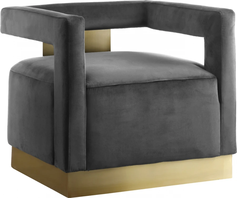 

Custom modern creative style wooden velvet accent sofa chair with high backrest elegant nail with handrail for living room