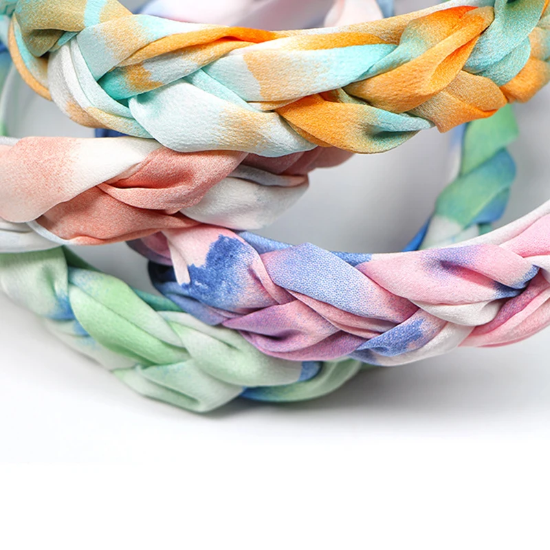 

Fashion Women Twist Hairbands Toothed Non-Slip Headbands Girls Braid Hair Accessories Head Band Bezel Headwear Hair Hoop