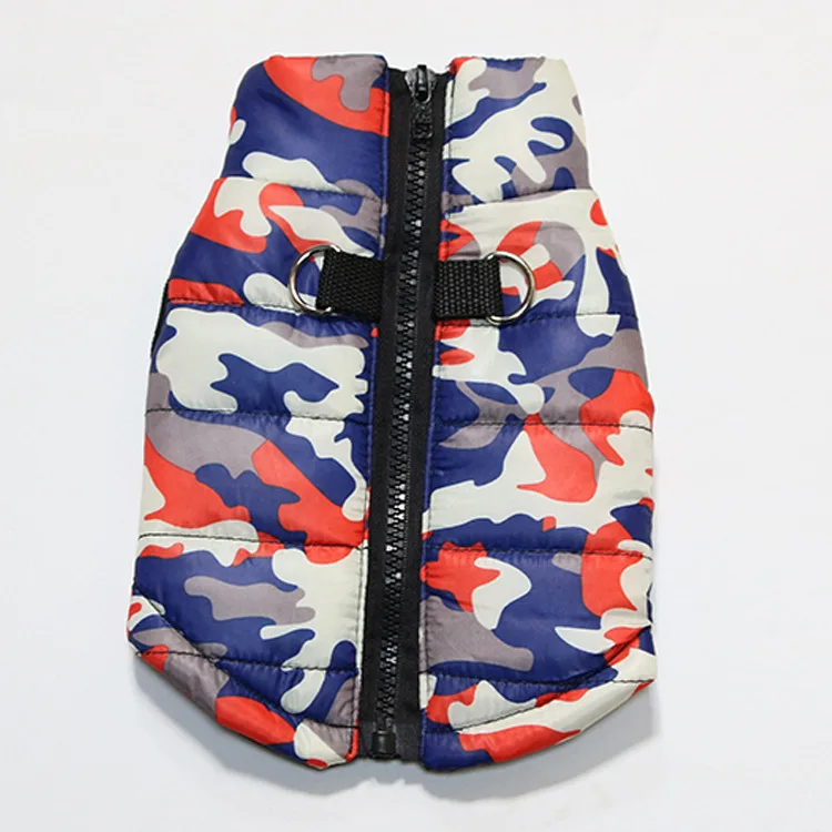 

Dog Clothes Cotton Vest Waterproof Multi-color Camouflage Warm Winter Pet Clothing for Small Medium Puppy Ropa Perro Yorkie