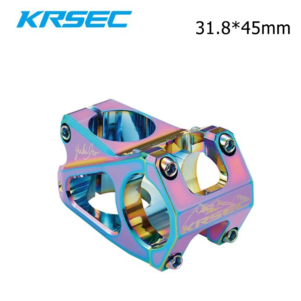 

Для горного велосипеда KRSEC Сверхлегкий Цветной Стержень 31,8*45 мм CNC полый короткий стержень велосипедные части велосипедного стержня бутылк...