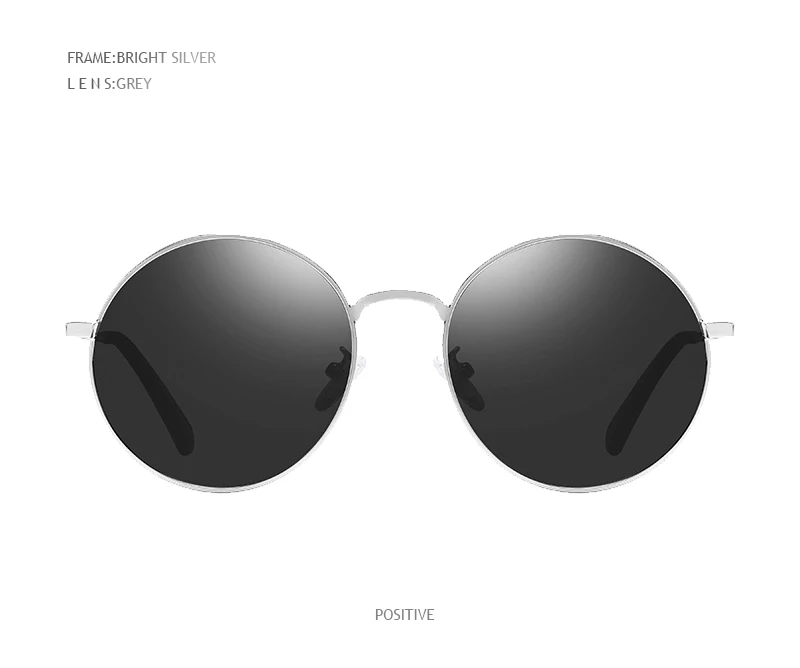 SUNWEAR Ретро стимпанк поляризационные мужские солнцезащитные очки модные круглые черные металлические женские солнцезащитные очки для вождения