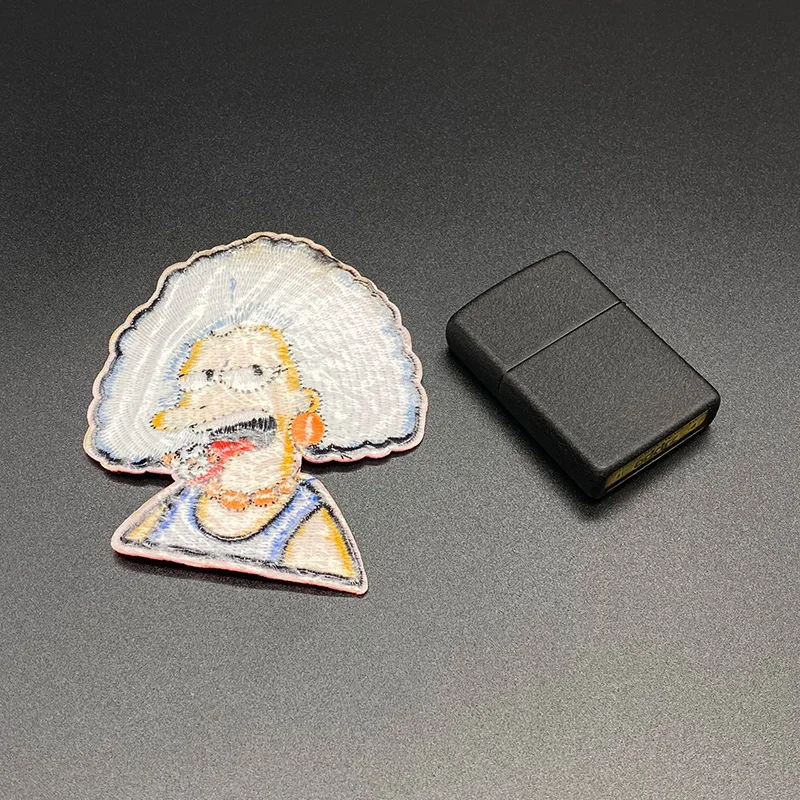 

Exploding head character Embroidered Iron On Patches Sewing Applique Jacket Backpack Clothing accessories badge cap badge