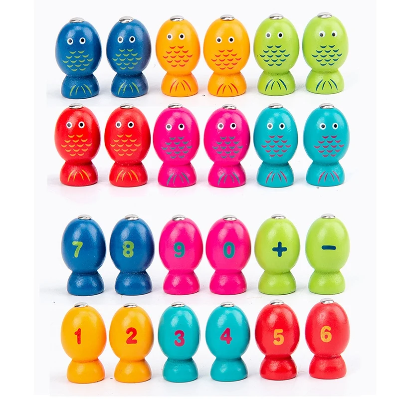 

4 in 1 Children Fishing Toy Memory Chess Educational Color Digital Cognition Child Parent Interact Table Game