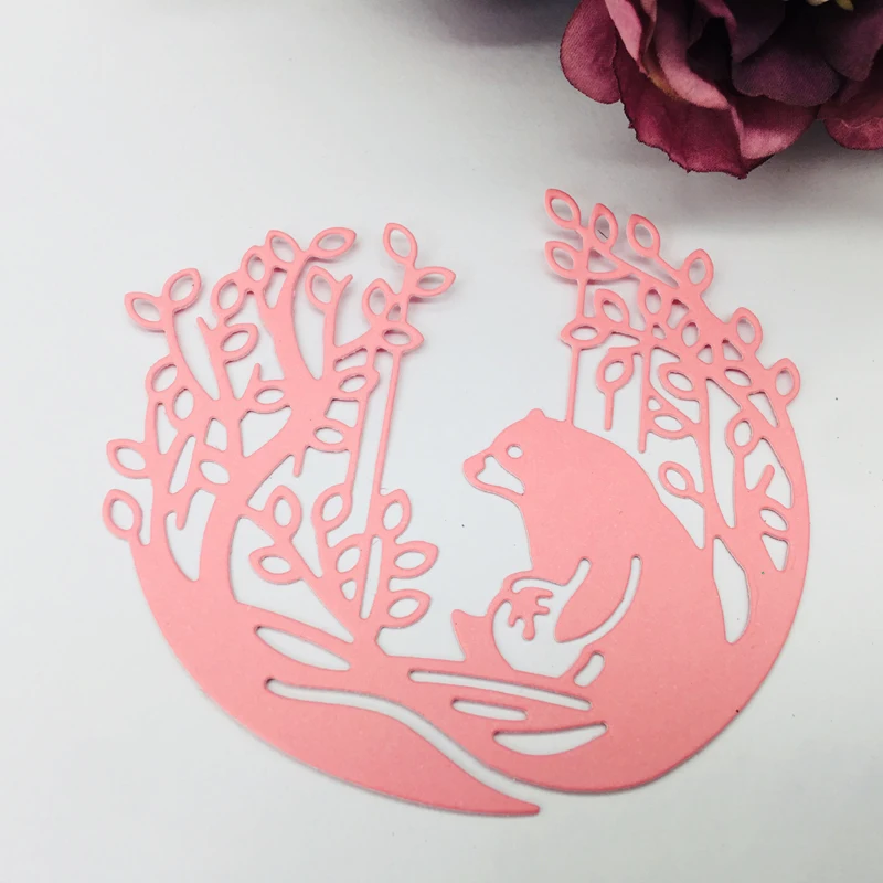 Металлическая резка высечки джунгли медведь Сделай Сам Скрапбукинг Бумага