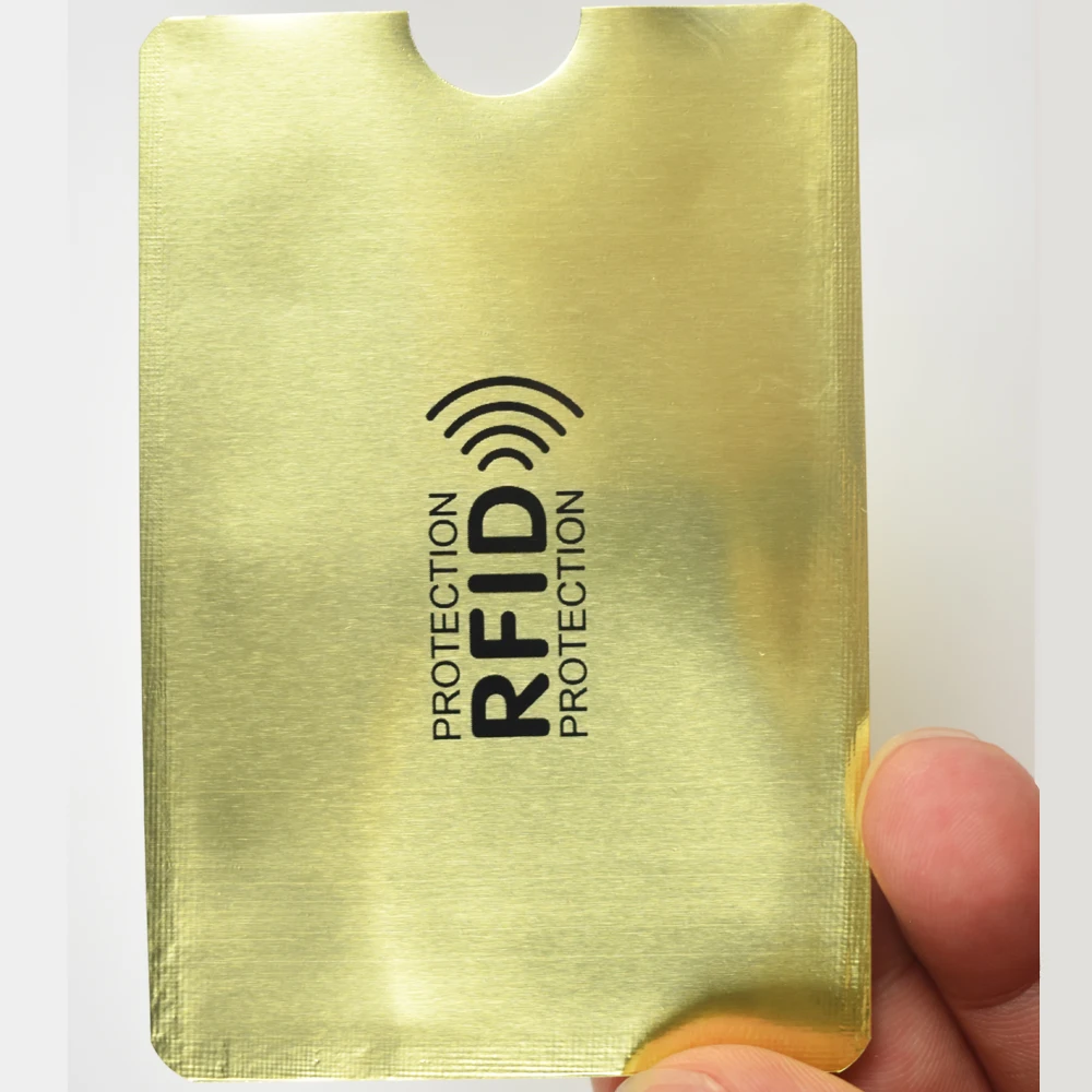 5 шт./лот Анти Rfid Бумажник Блокировка считыватель отделениями для пластиковых