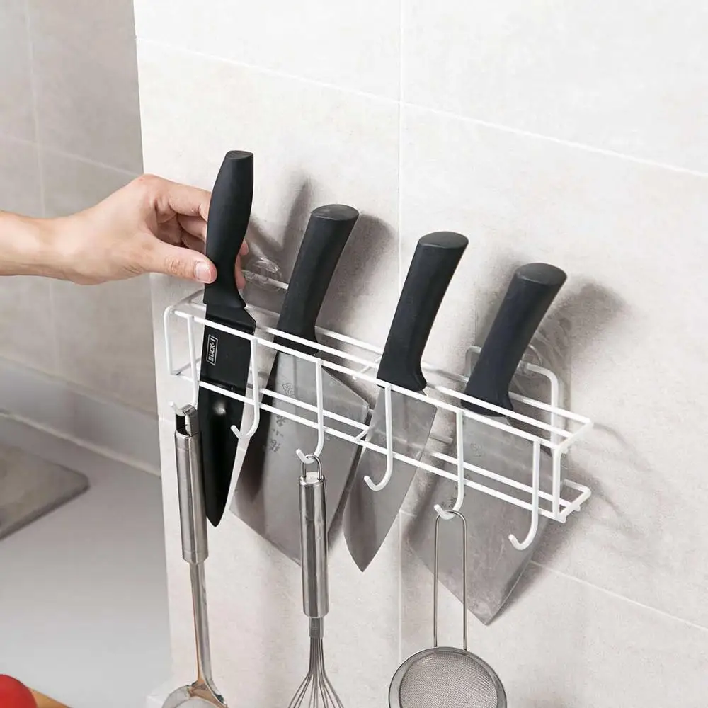 Прочная липкая кухонная Вешалка без отверстий настенные стеллажи несущие крючки