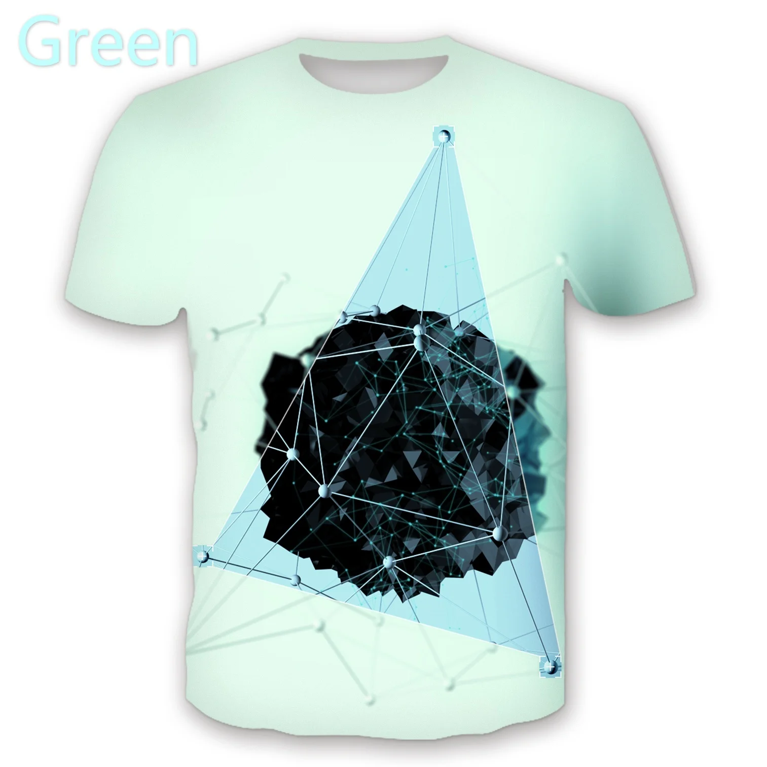 

Summer 3D Both Printing visual creative Short sleeve T-shirt