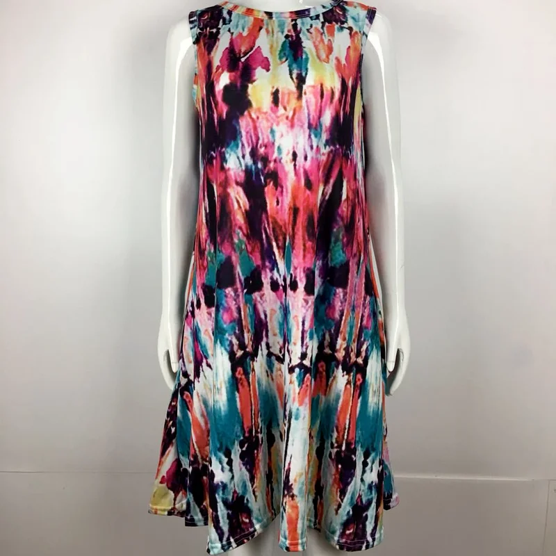 Летнее женское платье элегантной моды Vestidos Y2K для женщин на пляже в винтажном этническом стиле элемента Boho Casual Women Clothes Robe Femme.