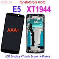 super amoled lcd for motorola moto e5 xt1944 lcd display touch screen digitizer assembly with frame replacement for moto e5 lcd