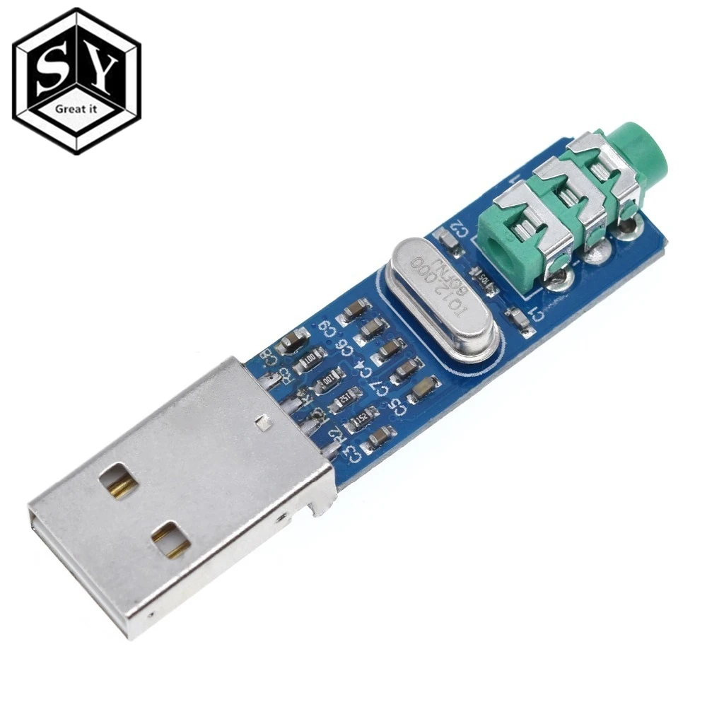 Звуковая карта GREAT IT 5V Mini PCM2704 USB DAC HIFI Power Decoder Board модуль для Arduino Raspberry Pi 16 бит |