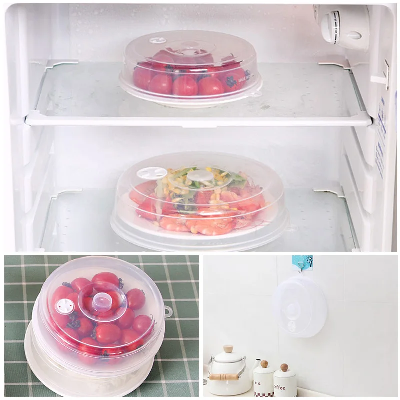 Food Cover Transparent Ventilated Microwave Covers Cookware Oven Dish Pan Lid Plate Stove Lids Anti-Splash Cap | Дом и сад