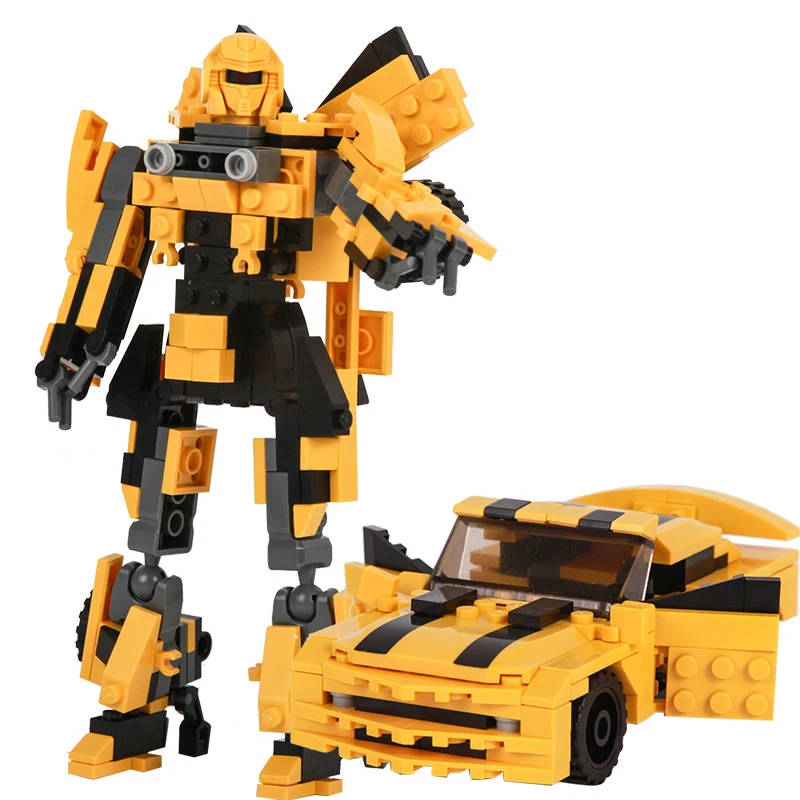 

584Pcs DIY City Transform Robot Car Building Blocks Bricks Classic Educational Gift Toys For Children