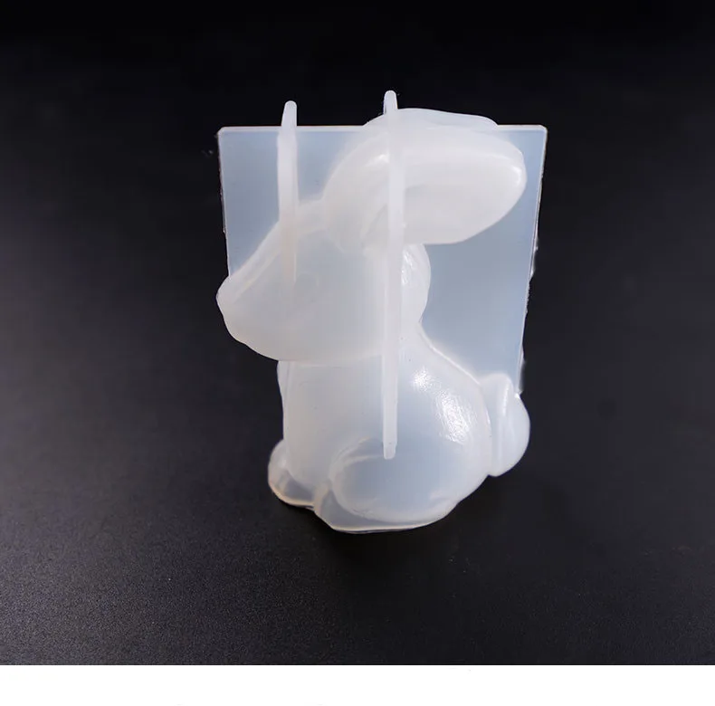 Popular3D милые животные DIY силиконовые ювелирные изделия инструменты для изготовления подвесных полимерных литых форм инструмент для рукоделия - Цвет: rabbit