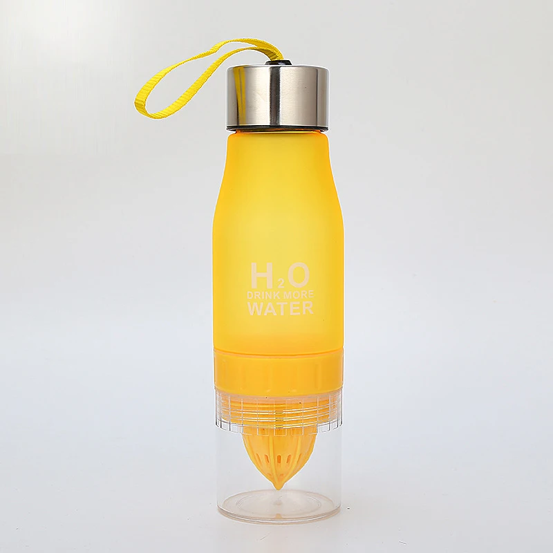 Бутылка для воды с лимонным соком 650 мл посуда напитков фруктами Спортивная