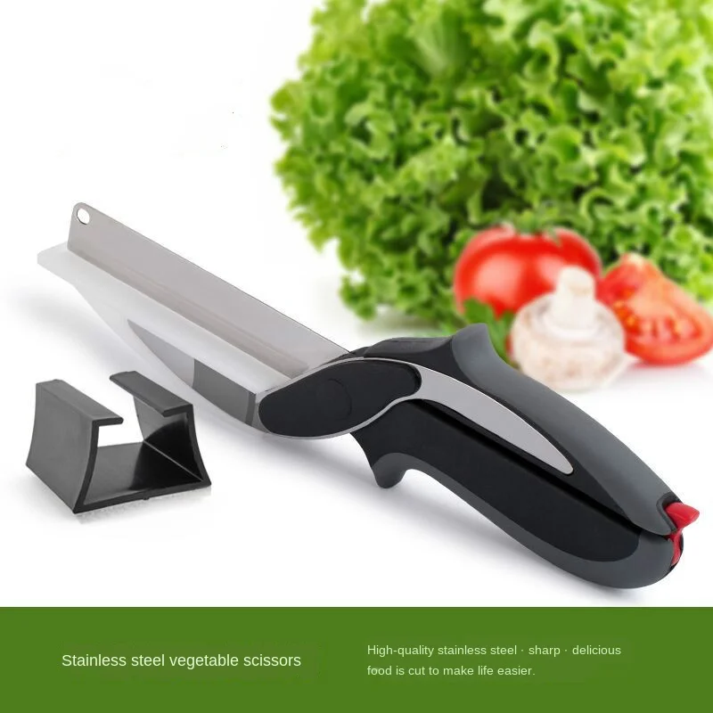 VIP 2 в 1 утилита Ножи Нержавеющая сталь овощей Еда добавка ножницы для нарезки
