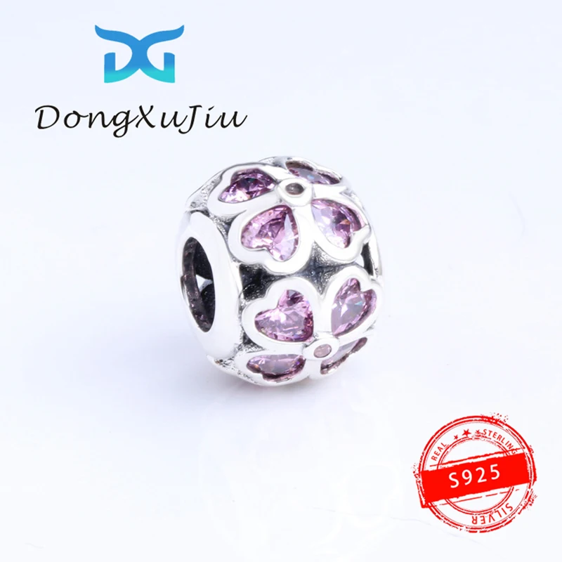 

S925 sterling silver charm loving beads for bracelet necklace accessories, ladies original luxury jewelry band logo 1:1,