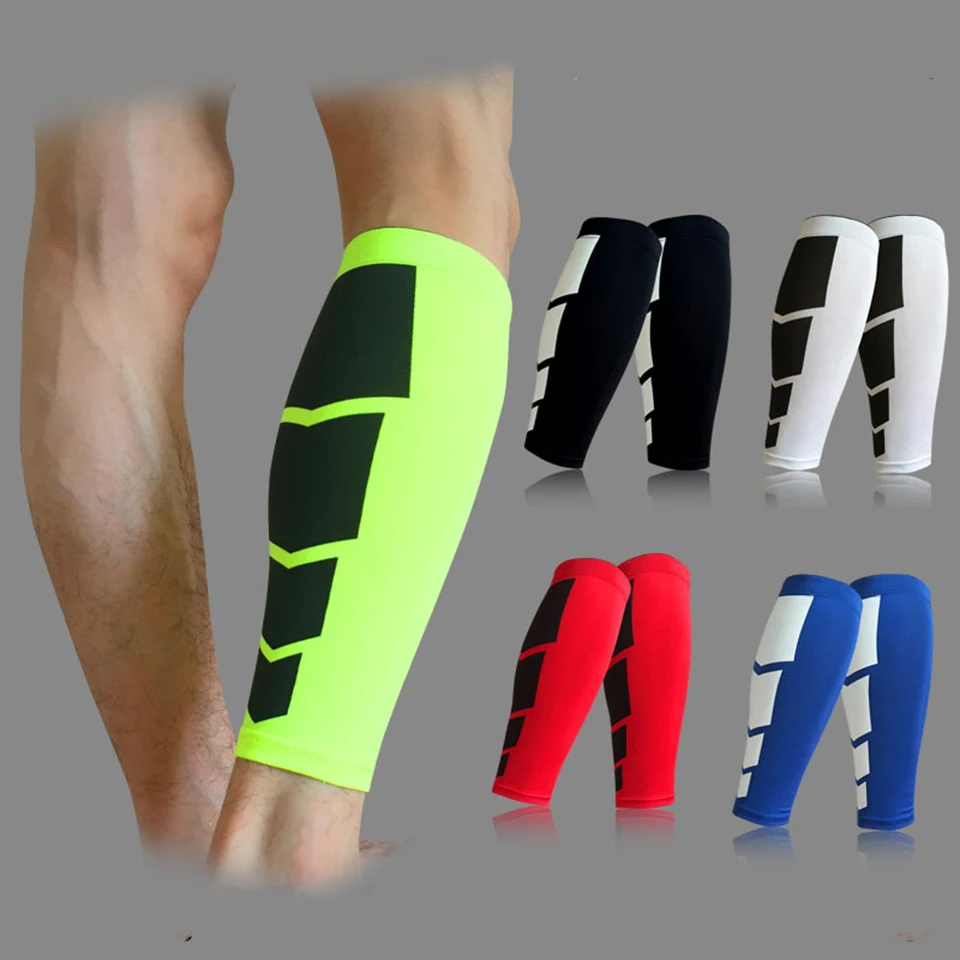 

Men Women Protection Shin Guards Soccer Football Protective Leg Calf Compression Sleeves Cycling Running Leg Sleeve