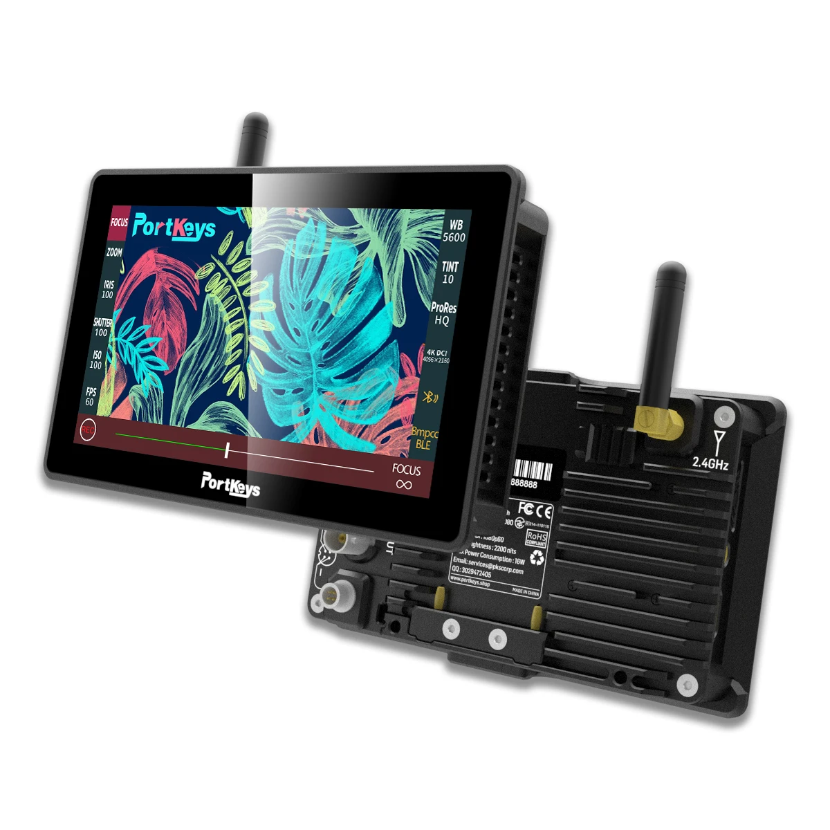 Полевой монитор Portkeys BM5 WR 2200nit SDI для камеры сверхъяркий сенсорный экран