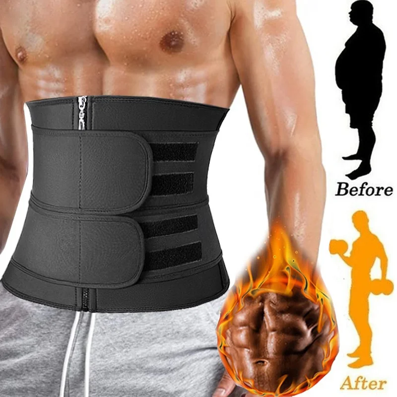 

Men Shapewear Waist Trainer Back Support Slimming Sweat Belt Corset Gym Accessories Abdominal Binder Waist Cincher Faja Shapers