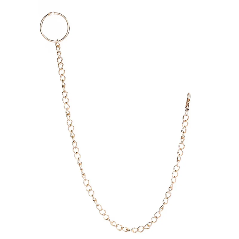 New Chains Keyrings Long Metal Keyring Keychain For Women Men Punk Hook Trouser Pants Waist Link Belt Cool Pant Chain belt | Украшения и