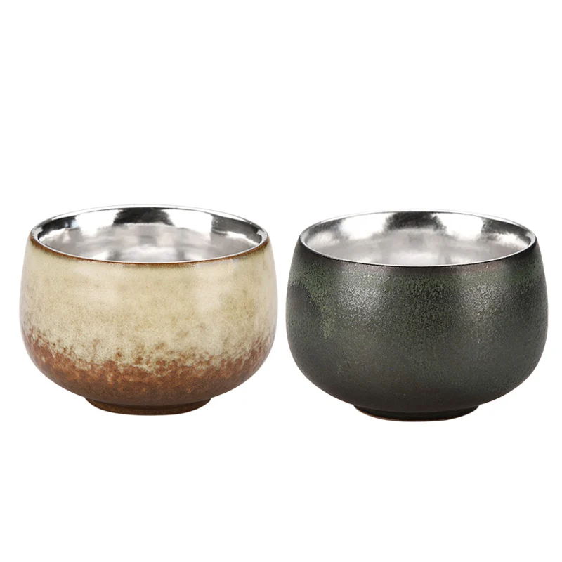 Винтажная чайная чашка керамические чашки из серебра 999 пробы 50 мл Цзиндэчжэнь