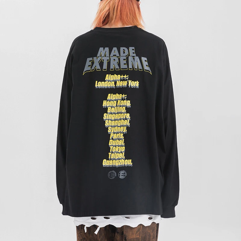 LENSTID креативные футболки с длинными рукавами и принтом иллюстрации 2019 мужские