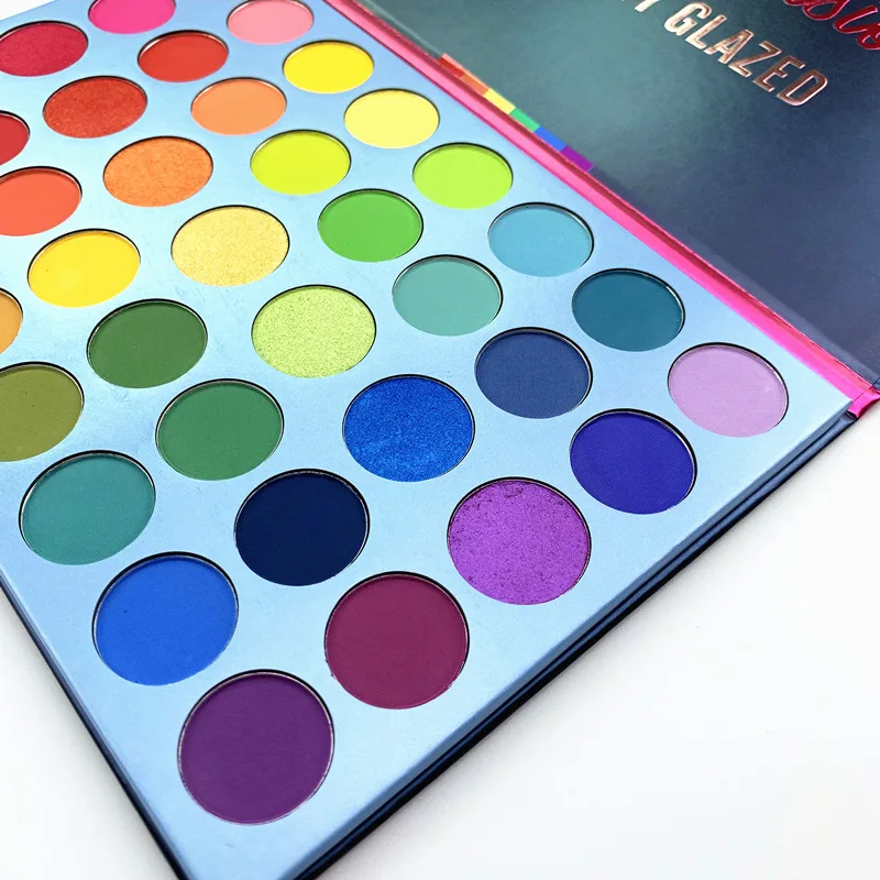 Палетка радужных теней BEAUTY GLAZED 39 цветов тени для век с кристаллами и землей