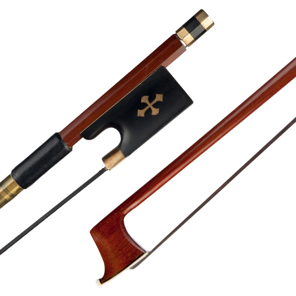 

4/4 Violin Bow Brazilwood Black Mongolian Horeshair Ebony Frog violin bow violin accessories Mongolian Horeshair Ebony Frog