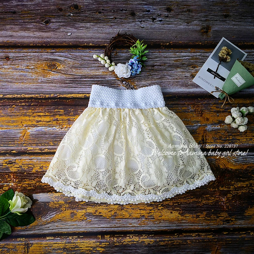 Розничная продажа новая детская Пышная юбка для танцев с кружевной вышивкой