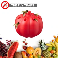 2 pack fly trap a high efficiency safe non toxic pumpkin shaped insect trap suitable for indoor and outdoor use