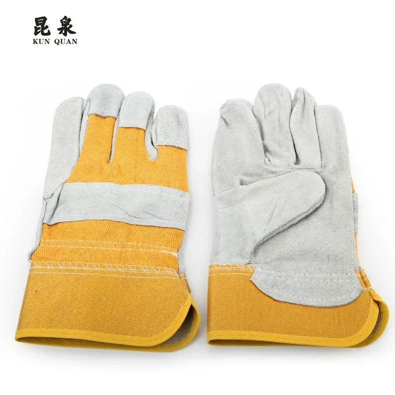 Удлиненные и утолщенные защитные перчатки для запястья из воловьей кожи|Бытовые