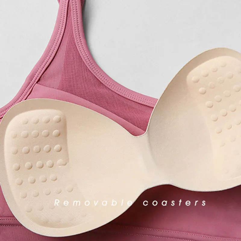 

Spaghetti Strap Tank Camisole Top Crop Tank Top for Sports Yoga Sleeping Mesh Bra ALS88