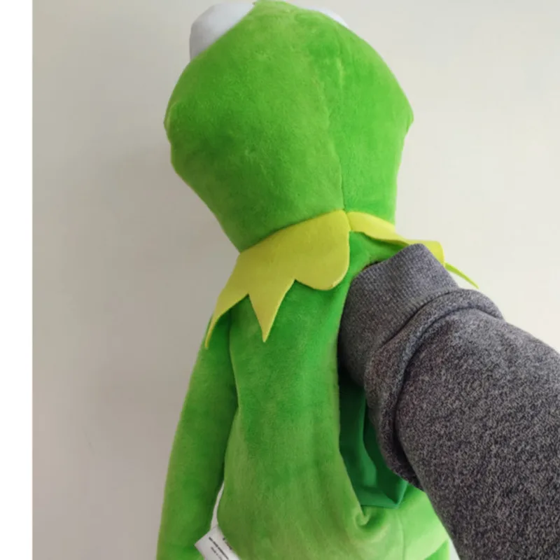 Кукла лягушка Kermit Улица Сезам плюшевая игрушка большая ручная кукла 60/40/16 см