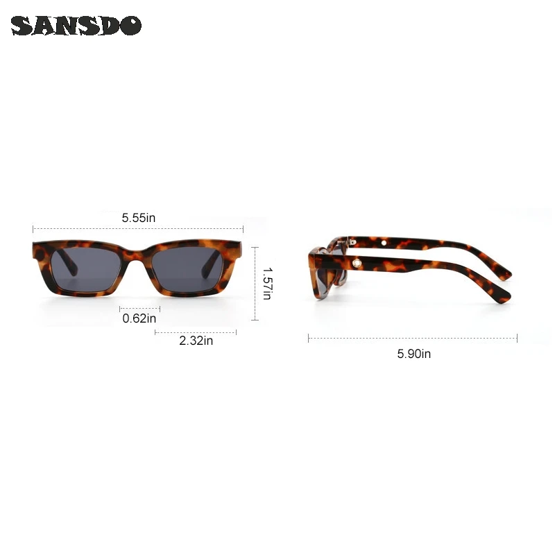 

1PCs New Women Rectangle Vintage Sunglasses Brand Designer Retro Points Sun Glasses Female Lady Eyeglass Cat Eye Driver Goggles