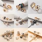 Кольцо в виде змеи и сердца, в стиле Тай-Чи, черного цвета