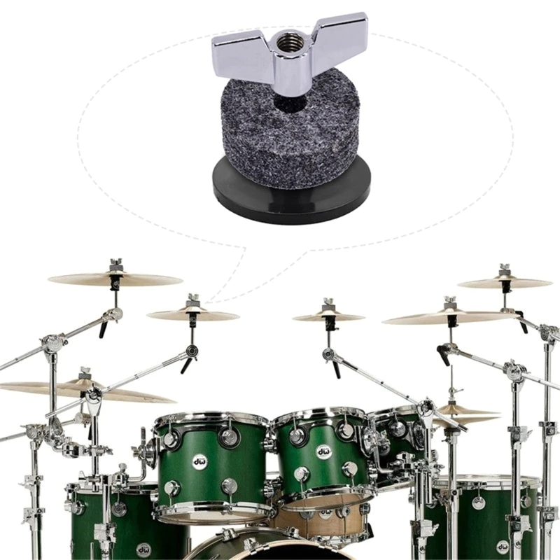 

Drums Felt Set 23 Pieces Musical Percussion Instrument Accessories with Nuts Washers Sleeves Wrench Drum Accessories Set