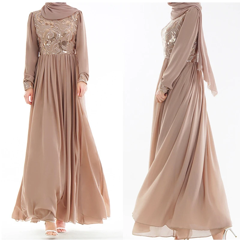 Мусульманское женское платье, блестящее платье, абайя, Дубай, Арабская, индейка, кафтан, женское платье, женский халат, мусульманский халат, ...