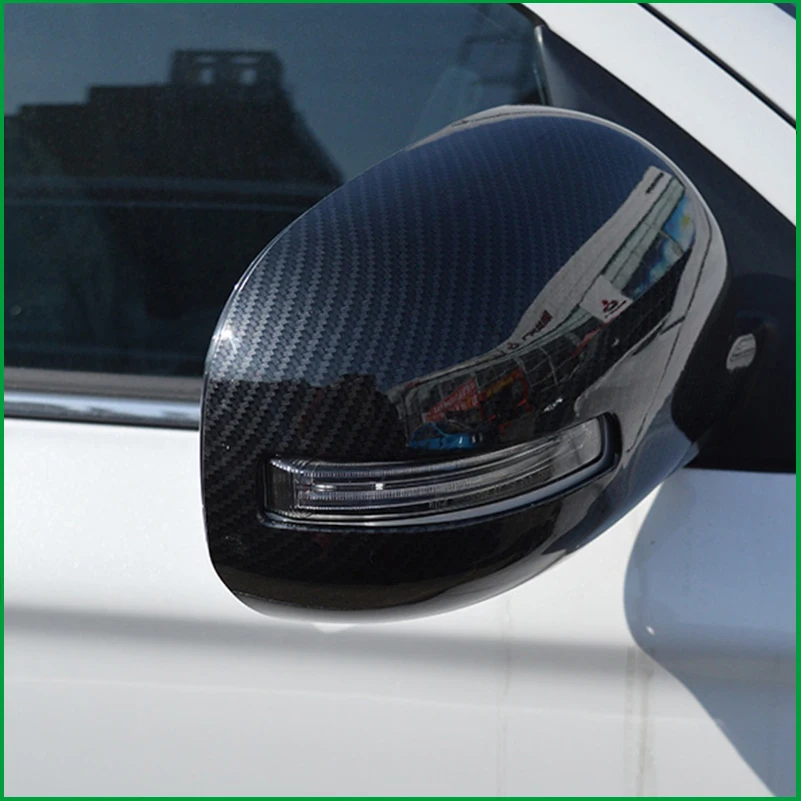 Для Mitsubishi Outlander 3 2013 2020 АБС пластик хром углеродный принт крыло заднего вида