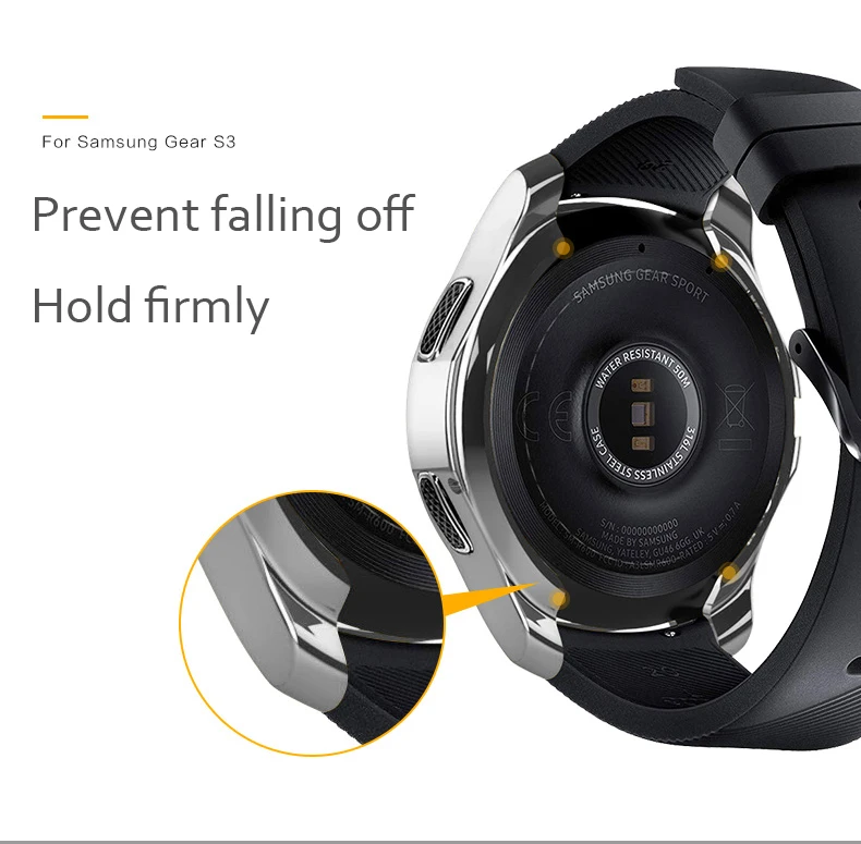 Gear S3 frontier для samsung Galaxy watch 46 мм 42 мм ремешок защитный чехол смарт-часы Замена ТПУ все вокруг крышка оболочка 22 мм