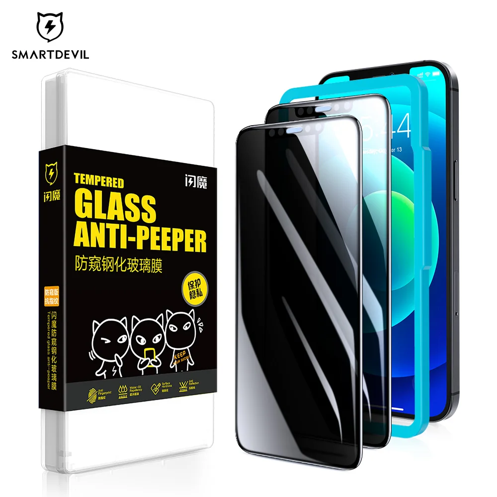 

Закаленное стекло SmartDevil для iPhone 13, 12 Pro Max, с полным покрытием
