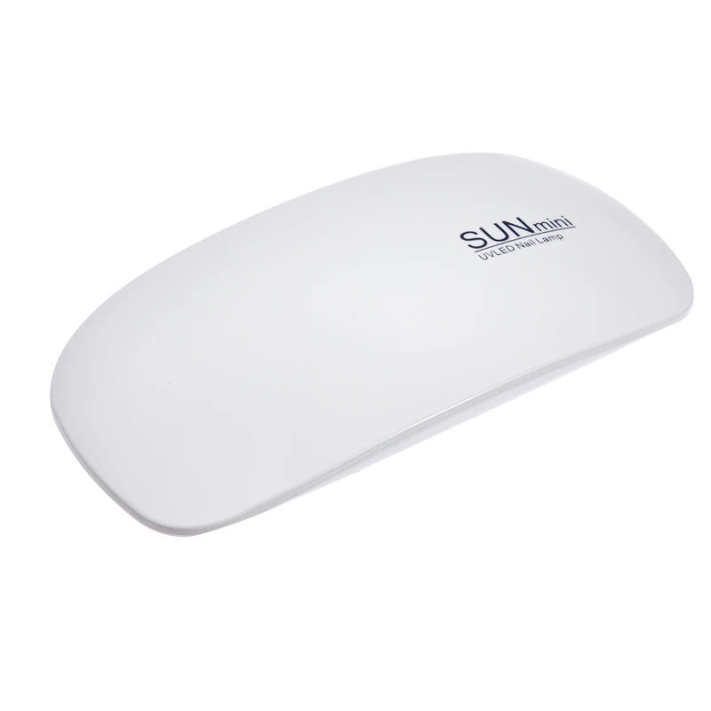 white OSHIONER портативная мини 6 Вт Светодиодная лампа для сушки ногтей USB зарядка 30s 60s таймер светодиодный светильник быстросохнущие ногти гель-Маникюр для дизайна ногтей - Цвет: white