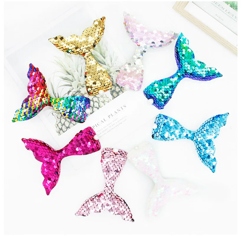 

New Beautiful And Sweet Fashion Hair Clip Cute Children Cartoon Mermaid Tail Flip Sequin Duckbill Clip
