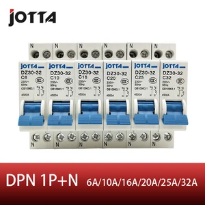 Автоматический выключатель JOTTA DPN 1P + N, MCB 10 А, 16 А, 20 А, 25 А, 32 А