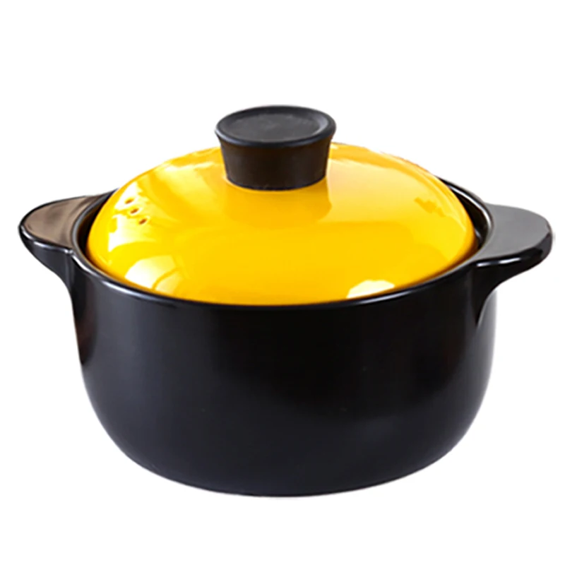 Цветная Керамическая кастрюля с термостойким керамическим горшком