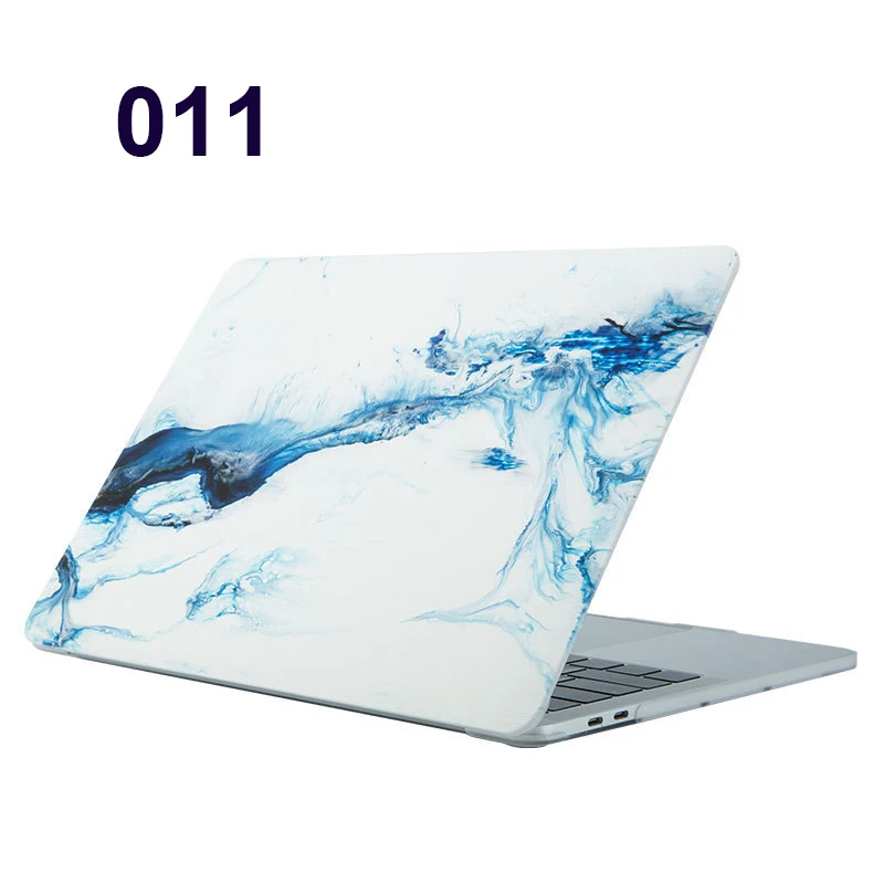 Мраморный чехол для ноутбука APPle MacBook Pro Air retina 11 12 13 15 Mac Book 15,4 13,3 дюймов с сенсорной панелью - Цвет: 011