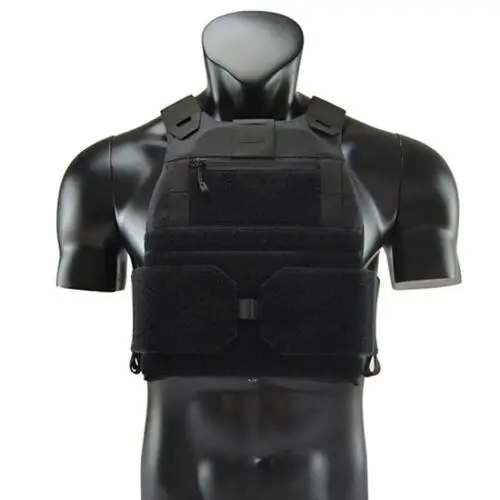 BK FCSK2.0 тактический жилет для страйкбола Грудь Rig Cordura 500D ткань с EVA вставками - Цвет: BK